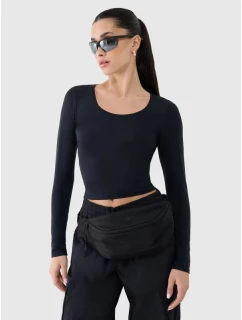 Dámské hladké tričko s dlouhým rukávem model 21436414 - 4F