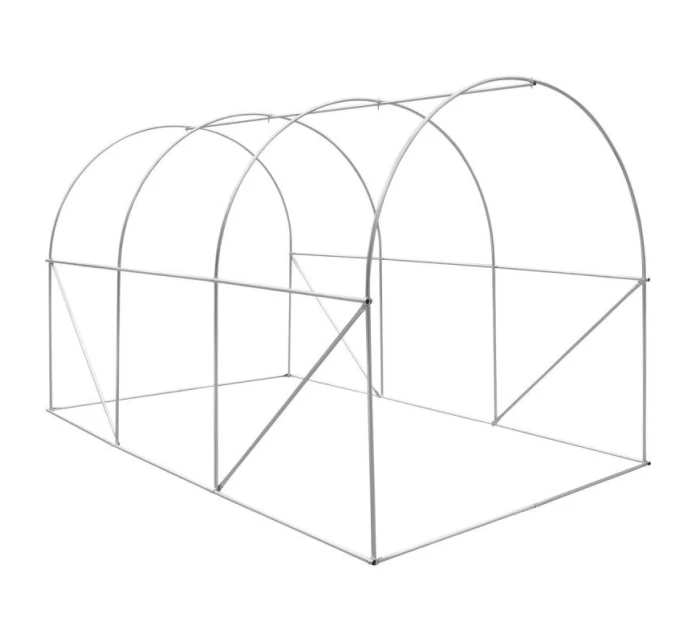 SKLENÍK ZÁHRADNÝ TUNEL 200X300X200CM PE KONŠTRUKCIA ZELENÁ OCEĽ