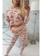 model 18746290 set tmavě pudrově růžový - K-Fashion model 18746290 set tmavě pudrově růžový - K-Fashion