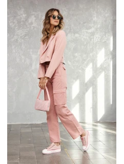 Materiałowe Trampki Na Platformie Big Star LL274151 Nude