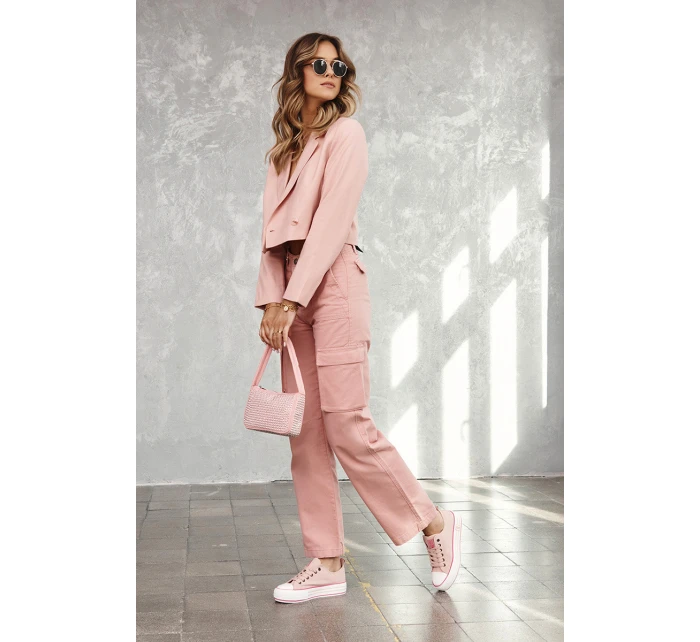 Materiałowe Trampki Na Platformie Big Star LL274151 Nude Materiałowe Trampki Na Platformie Big Star LL274151 Nude