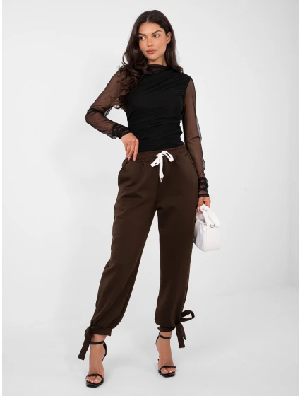 Spodnie IT SP model 21895949 ciemny brązowy - FPrice