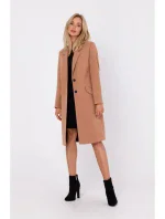 M758 Kabát na gombíky - ťavia farba