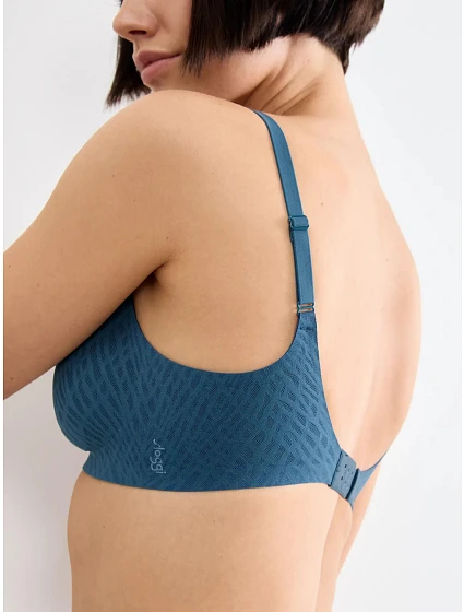 sloggi ZERO Feel Bliss THE UP P Bra - Smoky Blue - SLOGGI Smoky Blue - SLOGGI sloggi ZERO Feel Bliss THE UP P Bra - Smoky Blue - SLOGGI Smoky Blue - SLOGGI