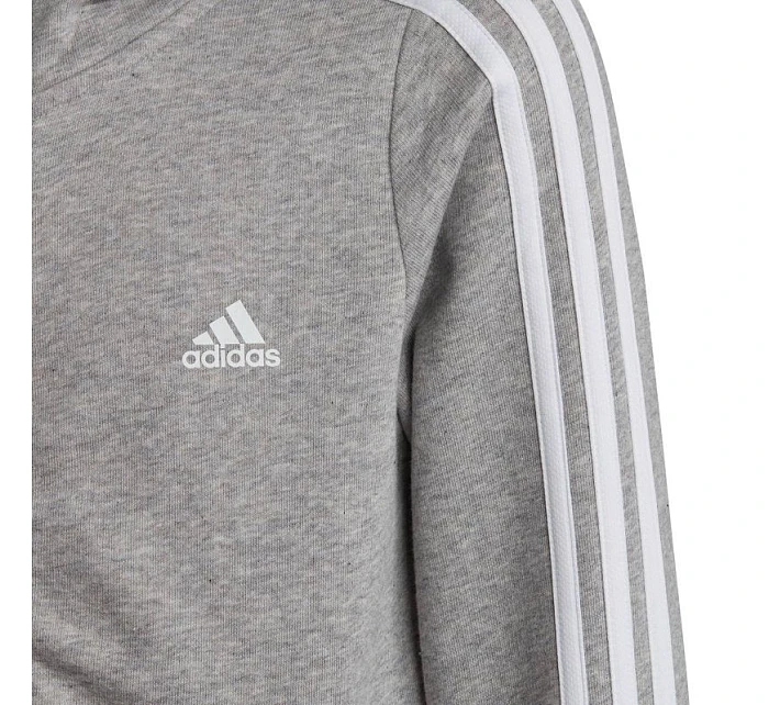 Mikina Adidas Essentials s 3 prúžkami a zipsom Jr IC3635