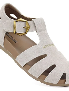 Dámské béžové kožené sandály Artiker model 22121878