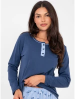 DU PI FP 007.69 tmavomodré pyžamo