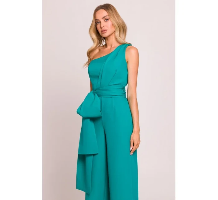 M845 Kombinéza na jedno rameno so šerpou - tyrkysová