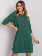 Tmavo zelené ležérne šaty od Earnestine