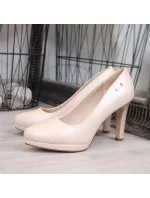 Dámske perlové lodičky na platforme SK53K Light beige - Sergio Leone Dámske perlové lodičky na platforme SK53K Light beige - Sergio Leone