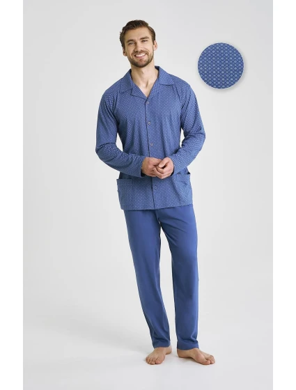Piżama Taro Darek 3484 dł/r 3XL-4XL Z25/26 męska rozpinana Piżama Taro Darek 3484 dł/r 3XL-4XL Z25/26 męska rozpinana