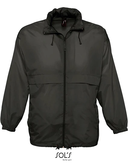 SOL'S Surf Unisex vetrovka 25.2000 čierna SOL'S Surf Unisex vetrovka 25.2000 čierna