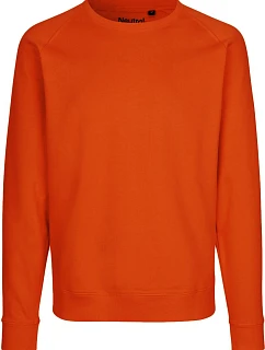Neutral O 63001 Unisexová mikina s raglánovými rukávmi z biobavlny 77.6301 oranžová