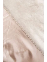 Dvojvrstvové velúrové nohavice béžové