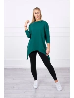 Mikina s potlačou kolesa zelená