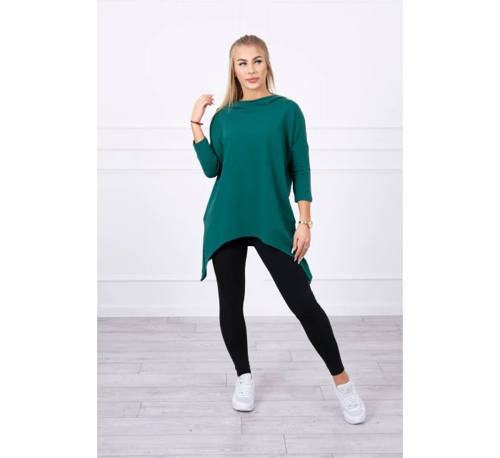 Mikina s potlačou kolesa zelená