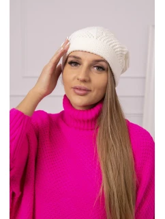 Dámská čepice  light ecru model 18752379 - K-Fashion