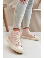 Dámské Tenisky Zateplené Z Eko Kůže Růžové Big Star model 21669440 - Big Star Shoes