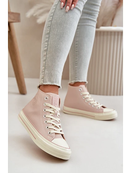 Dámské Tenisky Zateplené Z Eko Kůže Růžové Big Star model 21669440 - Big Star Shoes