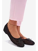 Síťované baleríny s ozdobou Vinceza 62270 Černé Síťované baleríny s ozdobou Vinceza 62270 Černé