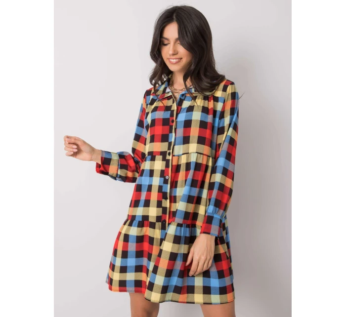 Sukienka DHJ SK model 19373340 czarno czerwony - FPrice