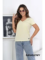 Dámske tričko s krátkym rukávom Serek brown - Off Pink