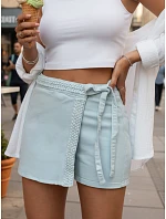 Dámska modrá džínsová sukňa-šortky FashionStreet SY0513