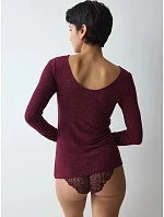 Beauty Layers Top LSL Lurex - Claret - TRIUMPH Claret - TRIUMPH Beauty Layers Top LSL Lurex - Claret - TRIUMPH Claret - TRIUMPH