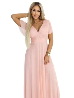 długa  z dekoltem i krótkim  model 22036870 - numoco basic