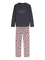 Dámske pyžamo Henderson 45419 Ginni, s dlhými rukávmi, veľkosti S–3XL Dámske pyžamo Henderson 45419 Ginni, s dlhými rukávmi, veľkosti S–3XL