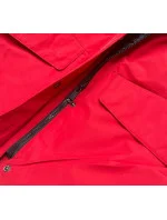 Dámska zimná bunda s kapucňou červená (j9-066)