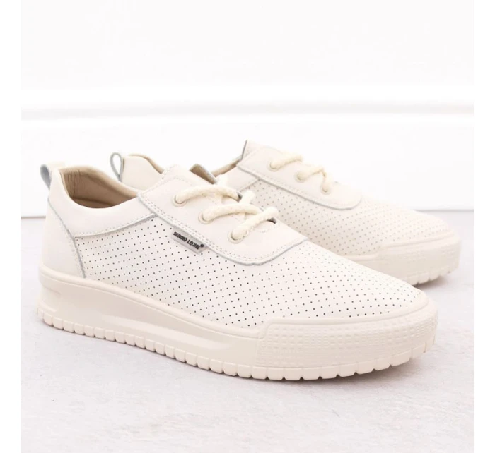 Černé dámské kožené tenisky na podpatku Sergio model 21904571 - LEONE