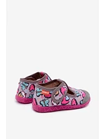 Dětské pantofle Milami na suchý zip šedé Jasimrra