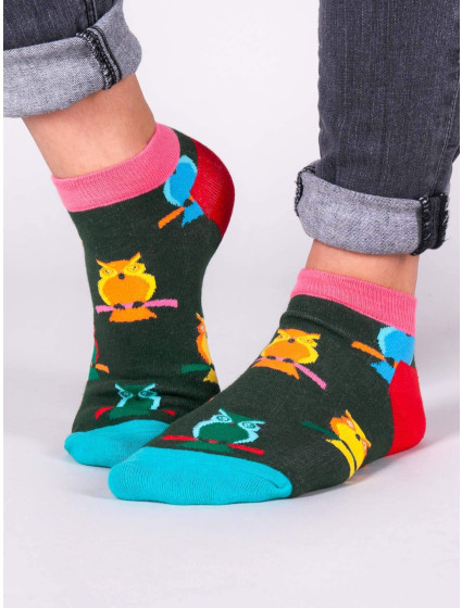 Yoclub Členkové vtipné bavlnené ponožky Vzory Farby SKS-0086U-A200 Viacfarebné