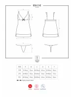 Svůdná košilka mise model 6751987 - Obsessive Svůdná košilka mise model 6751987 - Obsessive