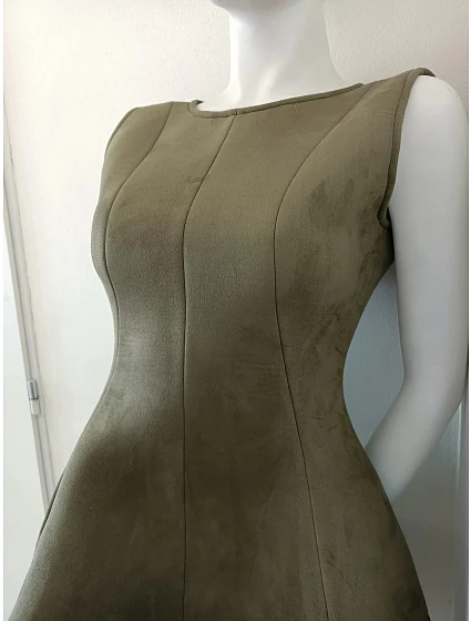 Dámské šaty model 21101166 olivové - Figl