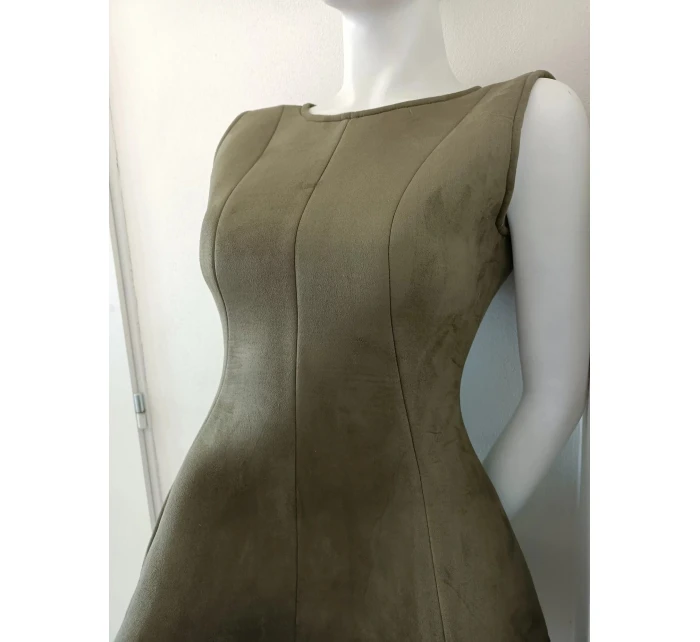 Dámske šaty M456 olivové - Figl