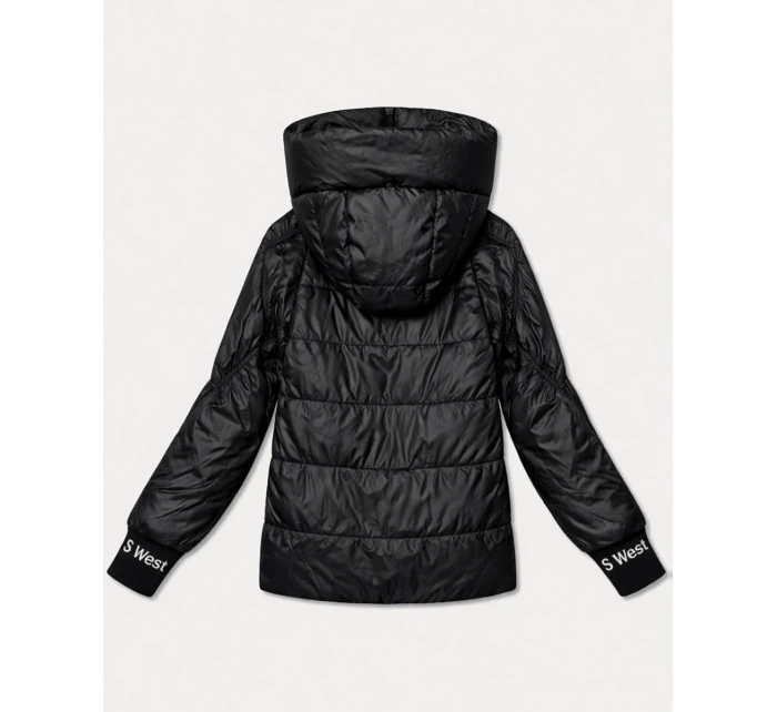 Dámska rebrovaná bunda Goodlookin black (B8591-1)