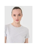 Dámské hladké tričko slim model 22088441 - 4F Dámské hladké tričko slim model 22088441 - 4F