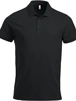 Clique Classic Lincoln S/S Pánske polo tričko z hrubej bavlny 67.8244 čierne