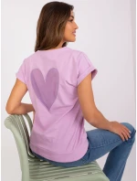 Bluzka RV BZ model 18738483 jasny fioletowy - FPrice Bluzka RV BZ model 18738483 jasny fioletowy - FPrice