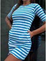 Dámske šaty TW SK 2092.83P white/blue - Mayflies