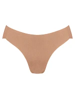 Dámske nohavičky ZERO Feel Pure High leg - BROWN - svetlohnedá 00CM - SLOGGI