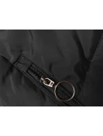 Čierna zimná bunda s kapucňou (2M-231) Čierna zimná bunda s kapucňou (2M-231)