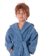 Detský župan Athena s kapucňou 9116 denim light - Vestis