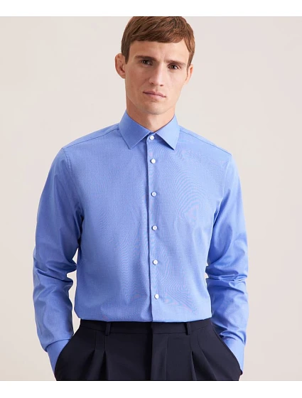 Shirt Shaped LSL Košile s dlouhým rukávem model 22501226 navy - Seidensticker Shirt Shaped LSL Košile s dlouhým rukávem model 22501226 navy - Seidensticker