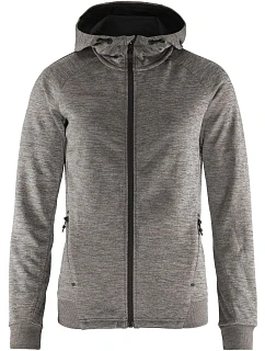 Craft Corporate ADV Unify Hoodie Jacket W Dámska bunda s kapucňou 81.9133 tmavošedá melírovaná
