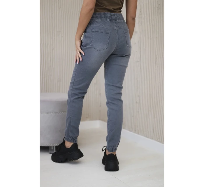 Džínsové nohavice s rebrovaným lemom Graphite Džínsové nohavice s rebrovaným lemom Graphite