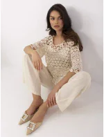 Bluzka MI BZ model 21129469 beżowy - FPrice Bluzka MI BZ model 21129469 beżowy - FPrice