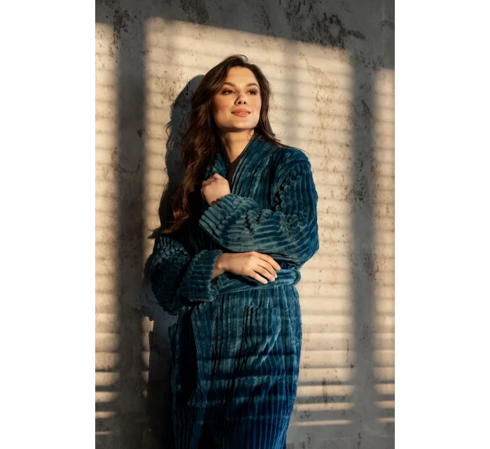 Župan One And model 20737706 Long Turquoise - Momenti Per Me Župan One And model 20737706 Long Turquoise - Momenti Per Me